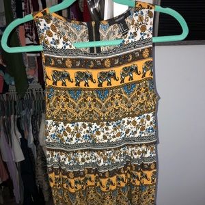 Forever 21 printed tank dress